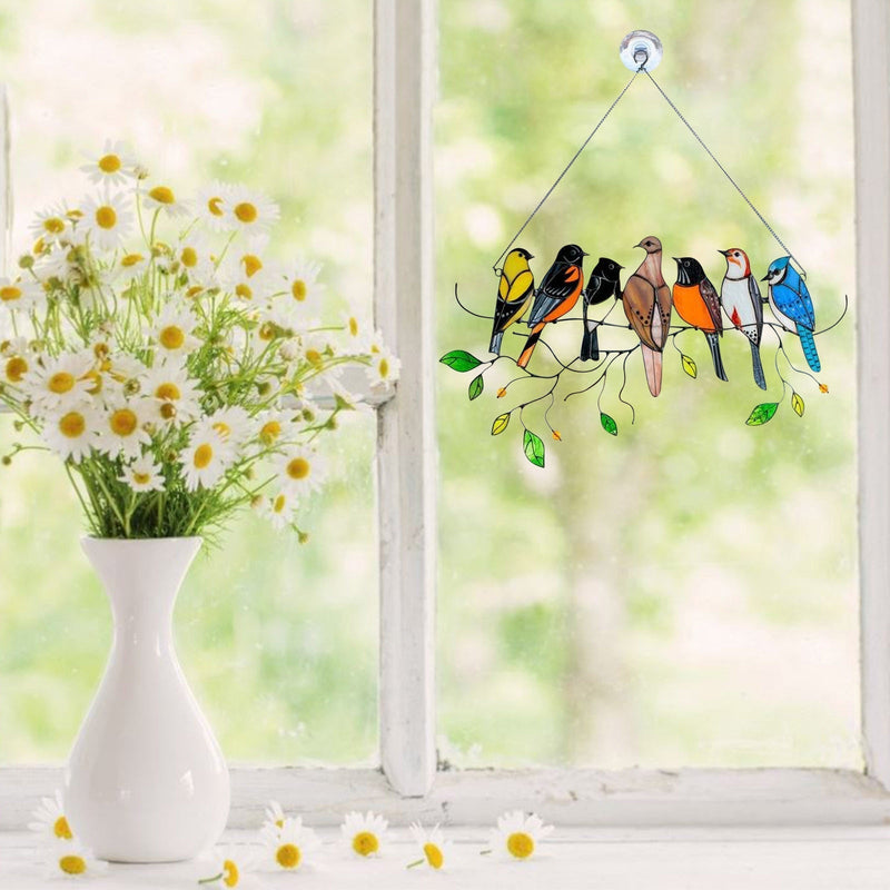 Birds Stained Window Hangings