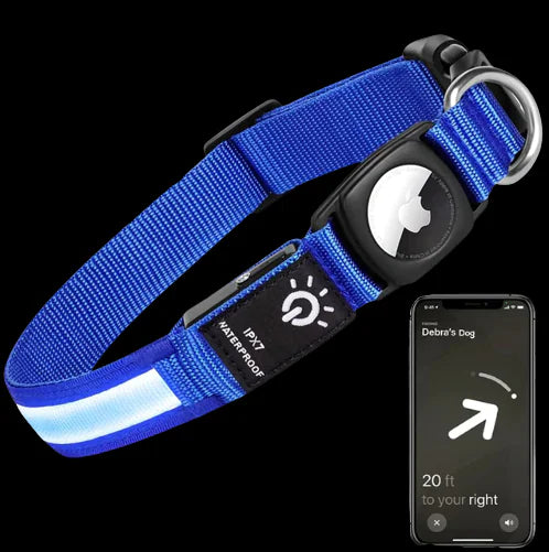 FUREVER PET Airtag LED NightWalk Collar