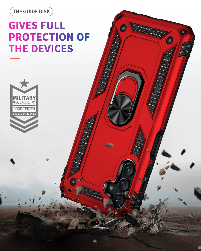 Armor Ring Bracket Phone Case For Samsung A53(5G) With 1-Pc Screen Protector-Fast Delivery