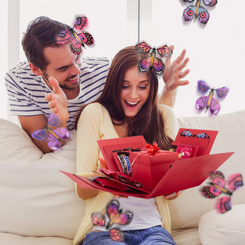 DIY Valentine's Day Magic Butterfly Photo Surprise Gift