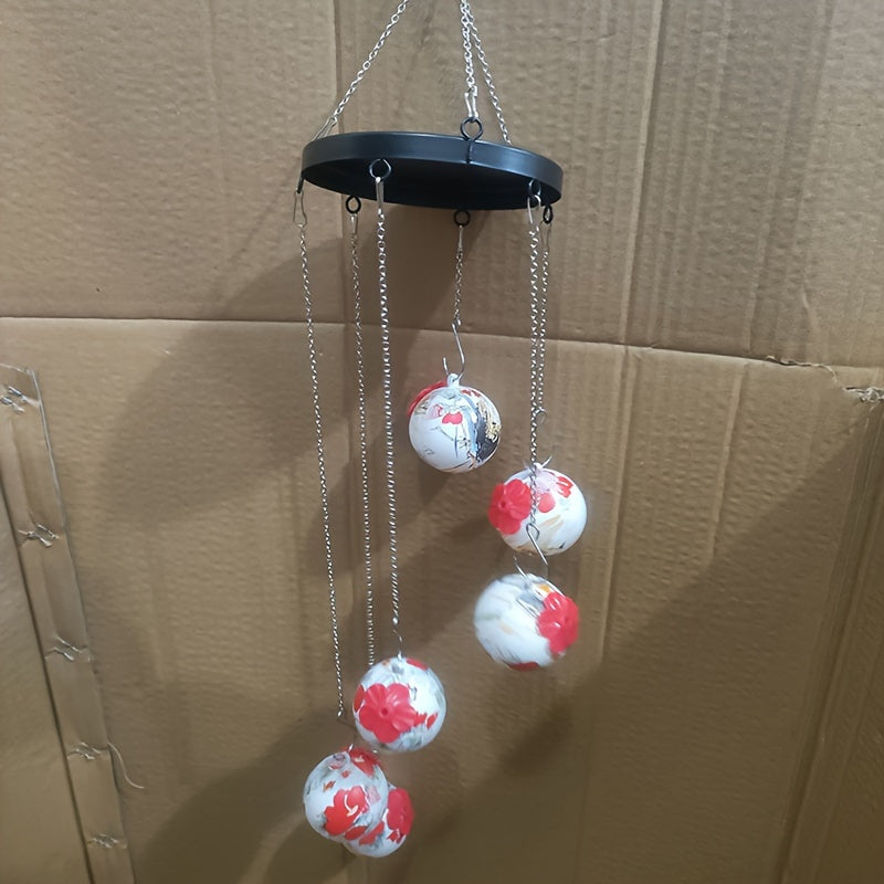 Wind Chime Hummingbird Feeder