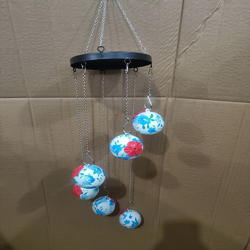 Wind Chime Hummingbird Feeder