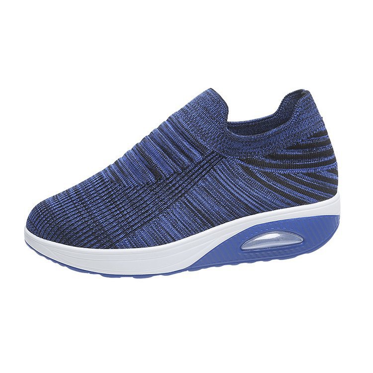 Women's low top fly woven casual sneakers