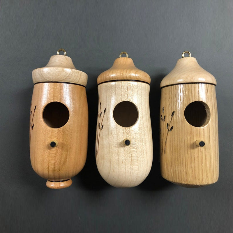 Wooden Hummingbird House