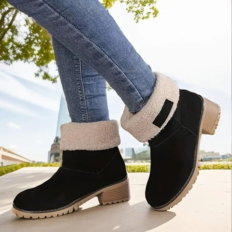 Goda seniors' chunky heel winter boots