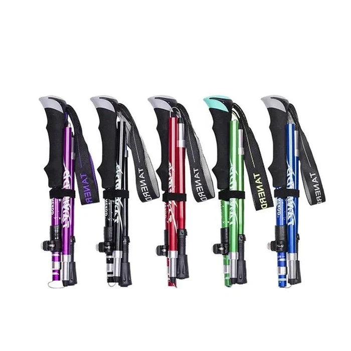 Adjustable Trekking Poles - Foldable Telescopic Pole