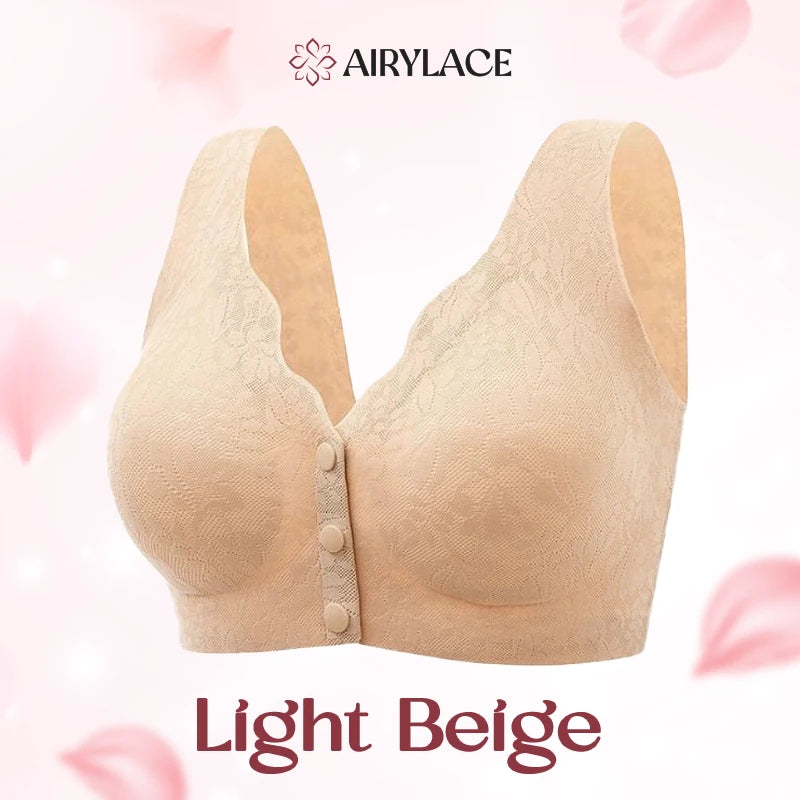 AiryLace – LAST DAY SALE 70% OFF – Zero Feel Lace Full Coverage Front Closure Bra