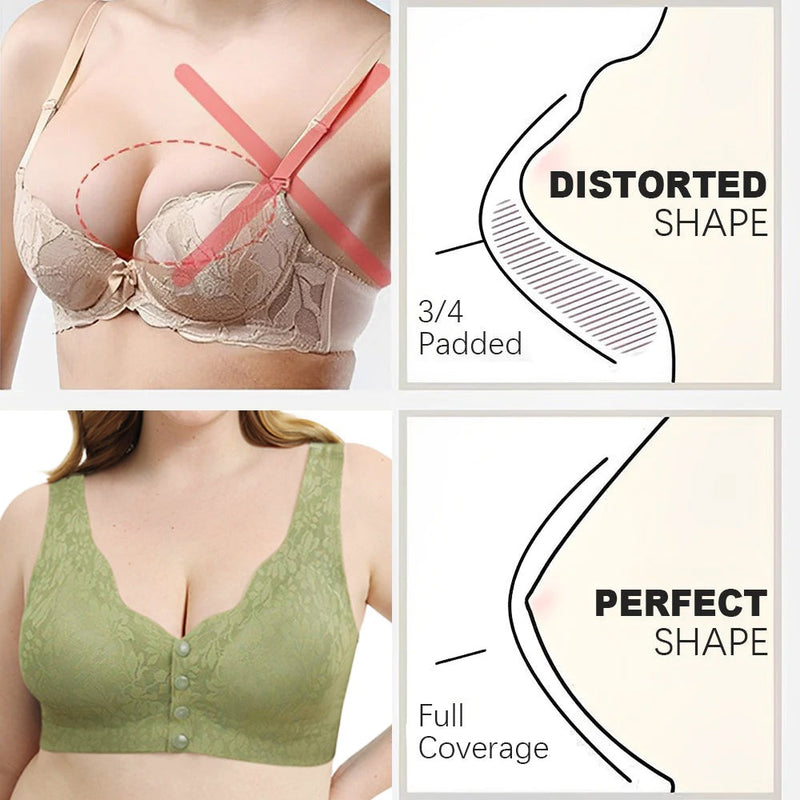 AiryLace – LAST DAY SALE 70% OFF – Zero Feel Lace Full Coverage Front Closure Bra