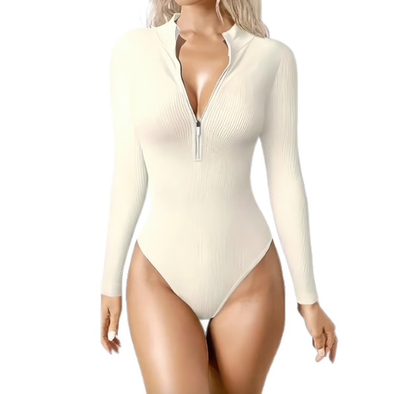 badrella – snatching zipper bodysuit