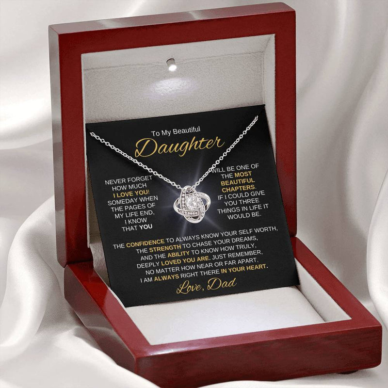 Beautiful Daughter Gift Most Beautiful Chapters Necklace