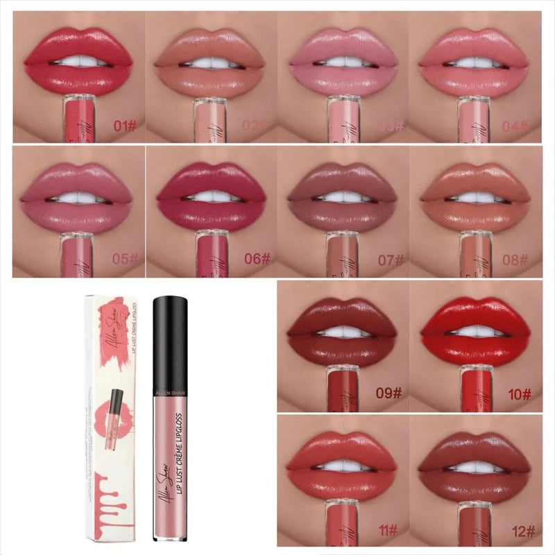 impcatiolen 12 Colors Cream Texture Lipstick Waterproof – 50% OFF TODAY