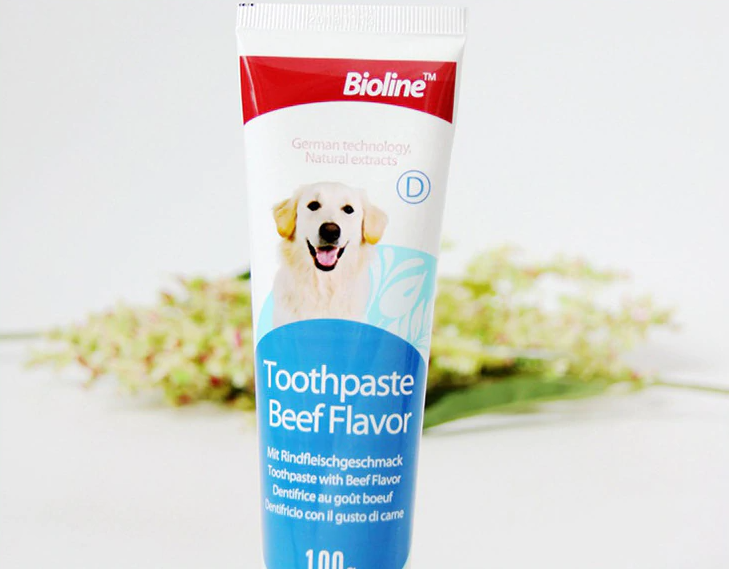 Bioline - Beef Flavored Toothpaste for Dogs and Cats (100g)