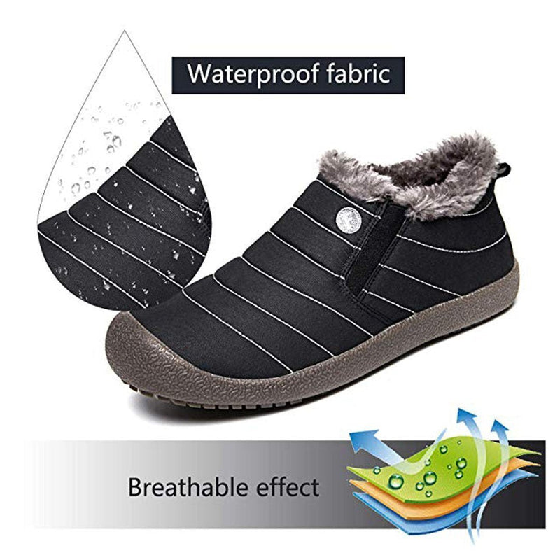 Large Size Waterproof Warm Cotton Snow Boots Lovers Shoes