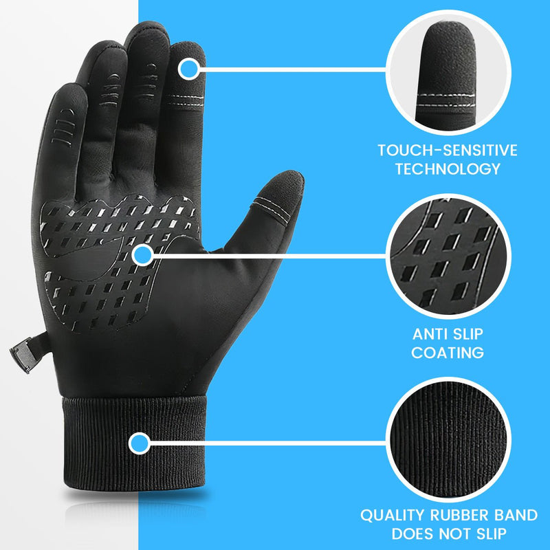 Boxzola – Unisex Winter Warm Waterproof Touch Screen Gloves