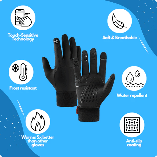 Boxzola – Unisex Winter Warm Waterproof Touch Screen Gloves