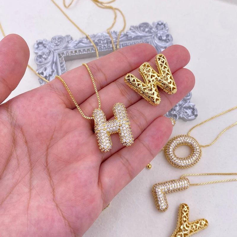 Bubble Letter Necklace