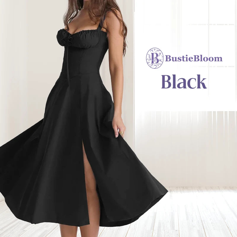 BustieBloom – LAST DAY SALE 75% OFF – Floral Print Bustier Sundress