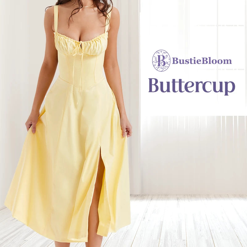 BustieBloom – LAST DAY SALE 75% OFF – Floral Print Bustier Sundress