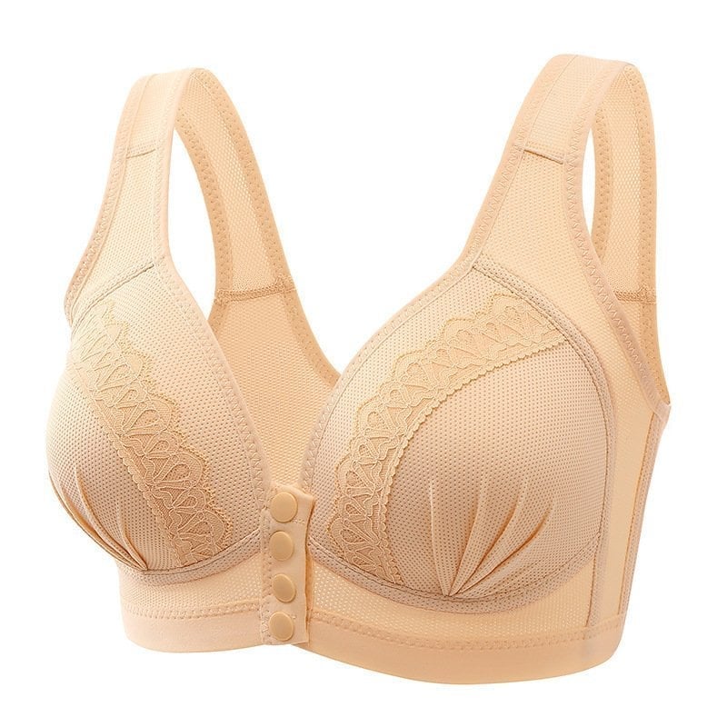 BUY 1 GET 2 FREE – 2023 Front Button Breathable Skin-Friendly Cotton Bra