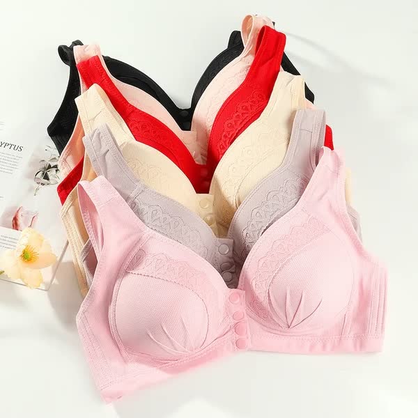 BUY 1 GET 2 FREE – 2023 Front Button Breathable Skin-Friendly Cotton Bra