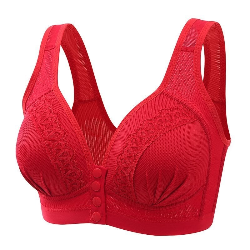 BUY 1 GET 2 FREE – 2023 Front Button Breathable Skin-Friendly Cotton Bra