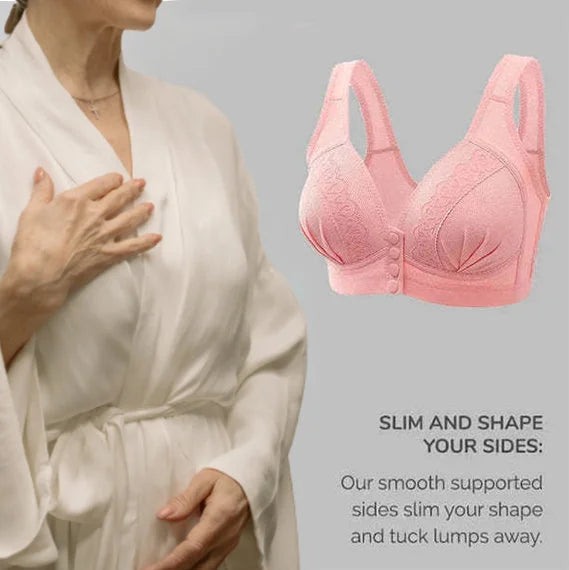 BUY 1 GET 2 FREE – 2023 Front Button Breathable Skin-Friendly Cotton Bra