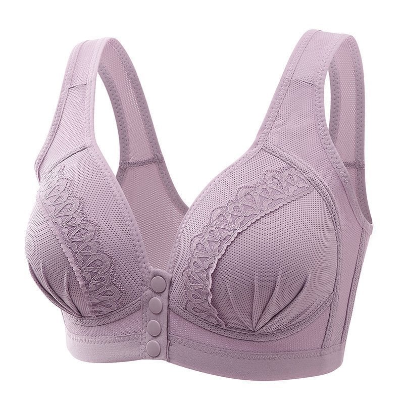 BUY 1 GET 2 FREE – 2023 Front Button Breathable Skin-Friendly Cotton Bra