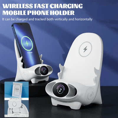 BUY ONE GET ONE FREE - Last Day Sale 49% - Mini Chair Wireless Fast Charger Multifunctional Phone Holder