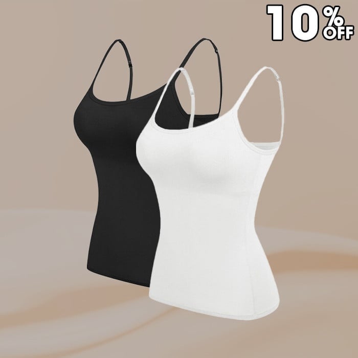 Cami Bra – Women’s Camisole With Built In Padded Bra Vest