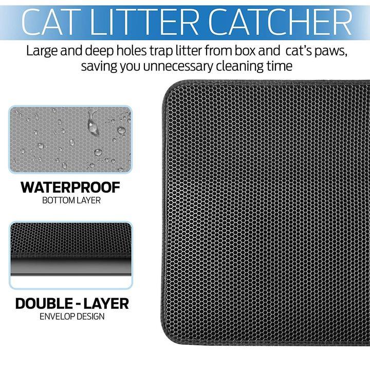 Christmas Big Sale 30% OFF – New Double Layer Larger Size Cat Litter Mat