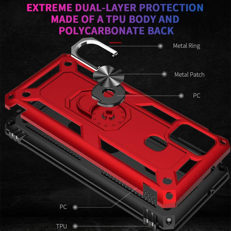 Armor Ring Bracket Phone Case For Samsung A53(5G) With 1-Pc Screen Protector-Fast Delivery