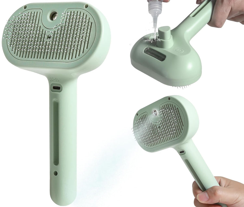 Cozyk Exclusive Patented Rechargeable Steam Pet Grooming Brush