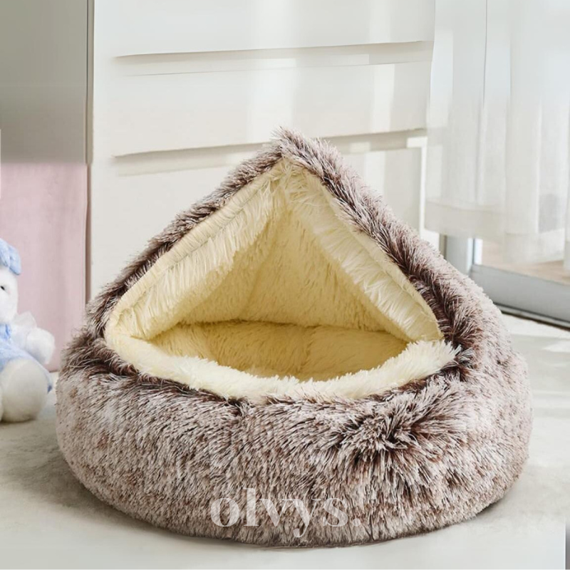 Snuggle Haven Plush Pet Bed