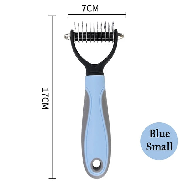 Dematting & Deshedding Brush For Cats & Dogs