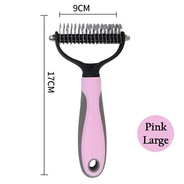 Dematting & Deshedding Brush For Cats & Dogs