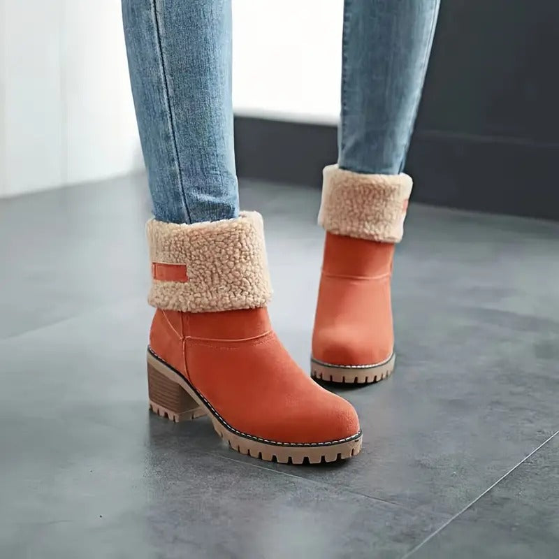 Goda seniors' chunky heel winter boots