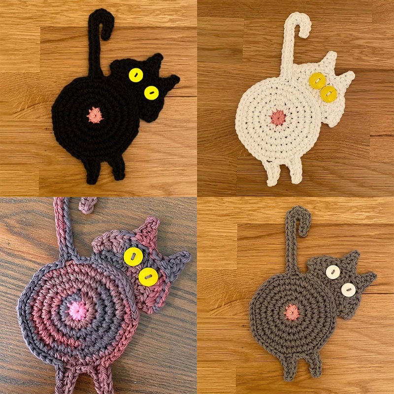 Early Christmas Sale-Cat Butt Coasters – Buy 2 Get Extra 10% OFF