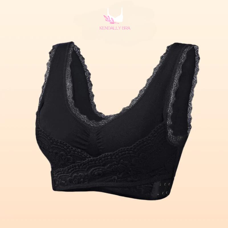 Emily Choice – Comfy Corset Bra Front Cross Side Buckle Lace Bras