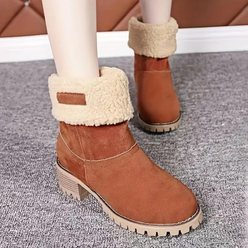 Goda seniors' chunky heel winter boots