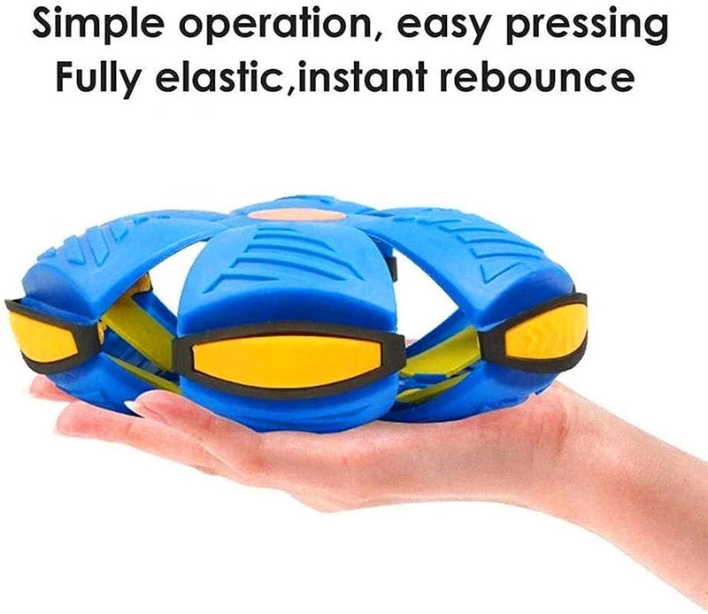 FidoFris – Pet Flying Saucer LED UFO Magic Ball Helps Relieve Stress, Anxiety & Boredom with Indoor & Outdoor Interactive Play