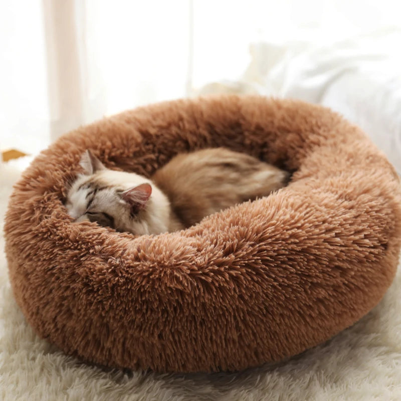 Fluffy Donut Pet Bed