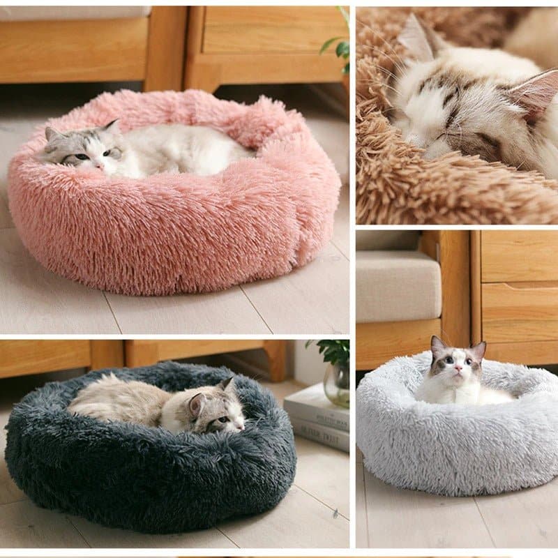 Fluffy Donut Pet Bed