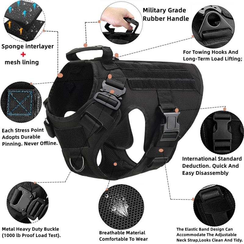 GuardianHound Tactical Dog Vest