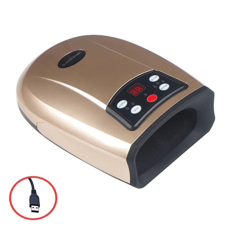 Heated Hand Massager for Arthritis Physiotherapy Equipment Pressotherapy Palm Massage Device Air Compression Finger Massager