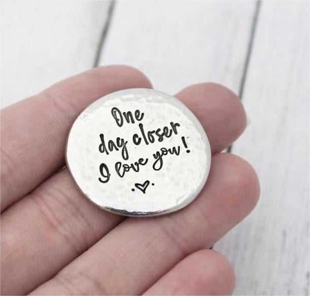 HEARTFELT PEWTER POCKET TOKENS