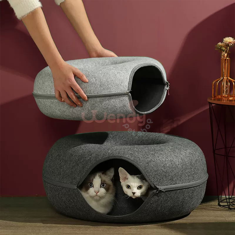 Wendypetshop | 鈥淗ide-and-seek鈥 Cat Tunnel Bed