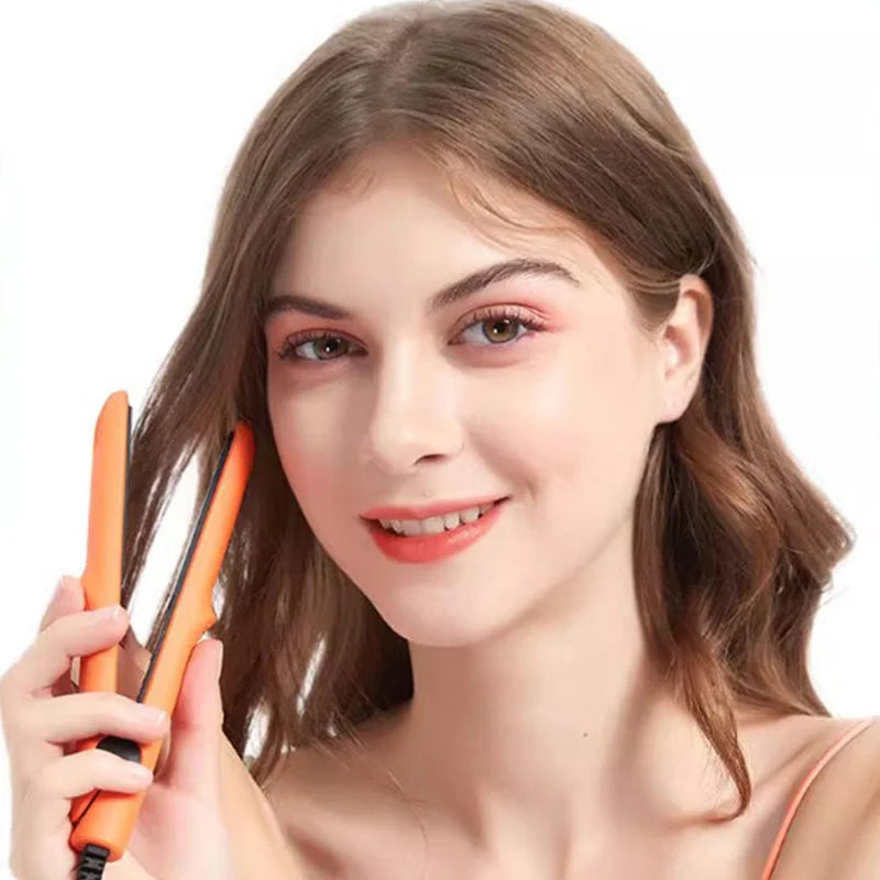 Hot Sale 50% OFF - 2-in-1 Mini Curling Wand & Flat Iron Hair Straightener