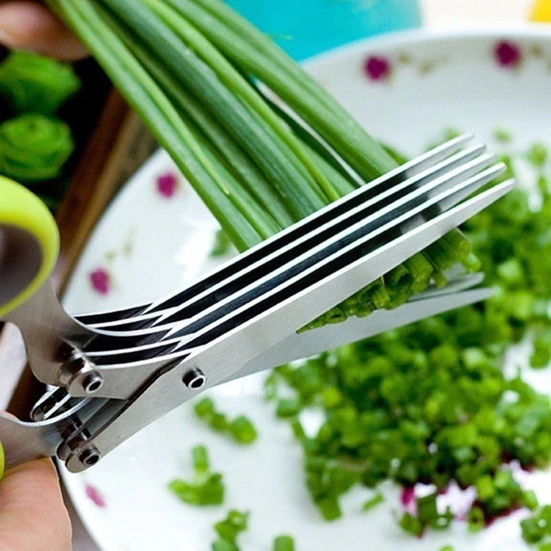 (Hot Sale - 50% OFF) 5Blade Kitchen Salad Scissors