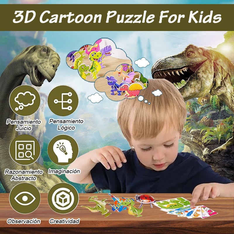 Hot Sale 70% OFF – Educational 3D Cartoon Puzzle