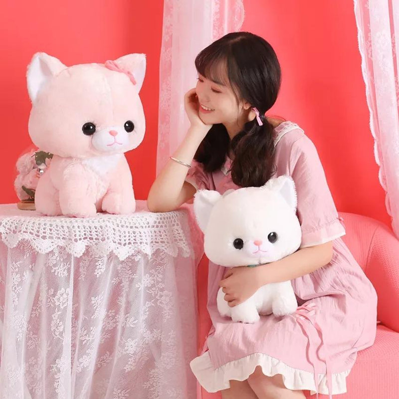 Kawaii Sitting Cat Plush Toy